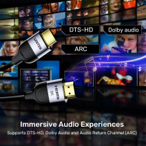 UNITEK HDMI2.1 KABLO 3MT 8K&60Hz (C11086GY01-3M)