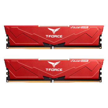 Team T-Force Vulcan Red 32GB (2x16) 6000MHz DDR5 CL38 Ram (FLRD532G6000HC38JDC01)